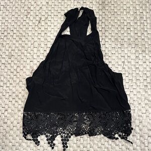 Faithfull the Brand Elegant Black Lace Top